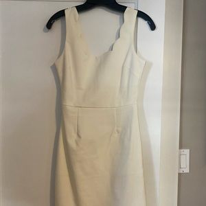 Lulus scalloped ivory dress